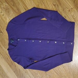 Gap Womens Purple Cardigan Sweater Made with Cashmere Size XS
